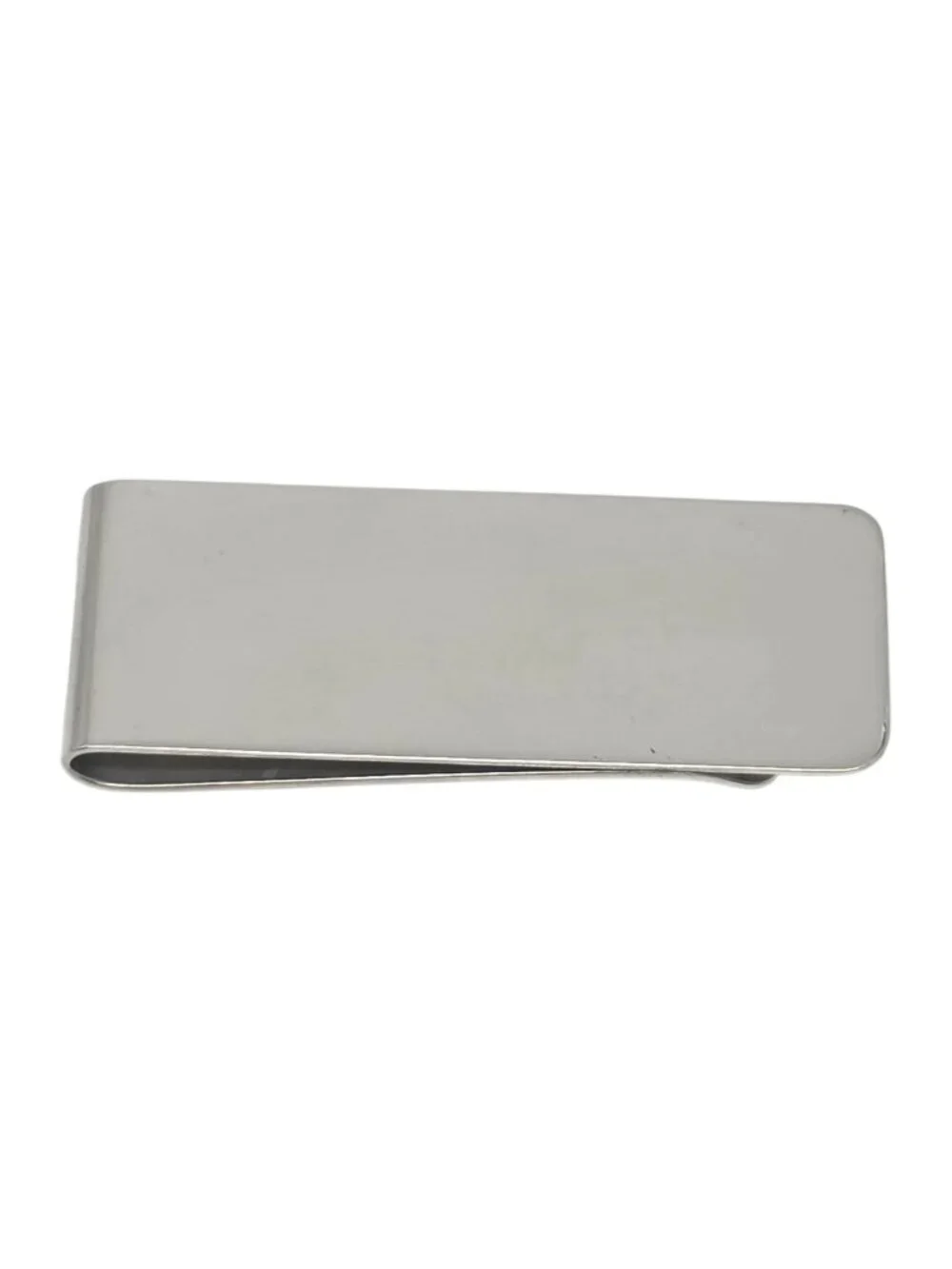 Vintage Tiffany & Co Sterling Silver Polished Money Clip with Pouch #24943